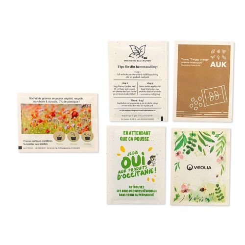 Frøposer 82 x 110 mm tomatfiberpapir - Billede 2